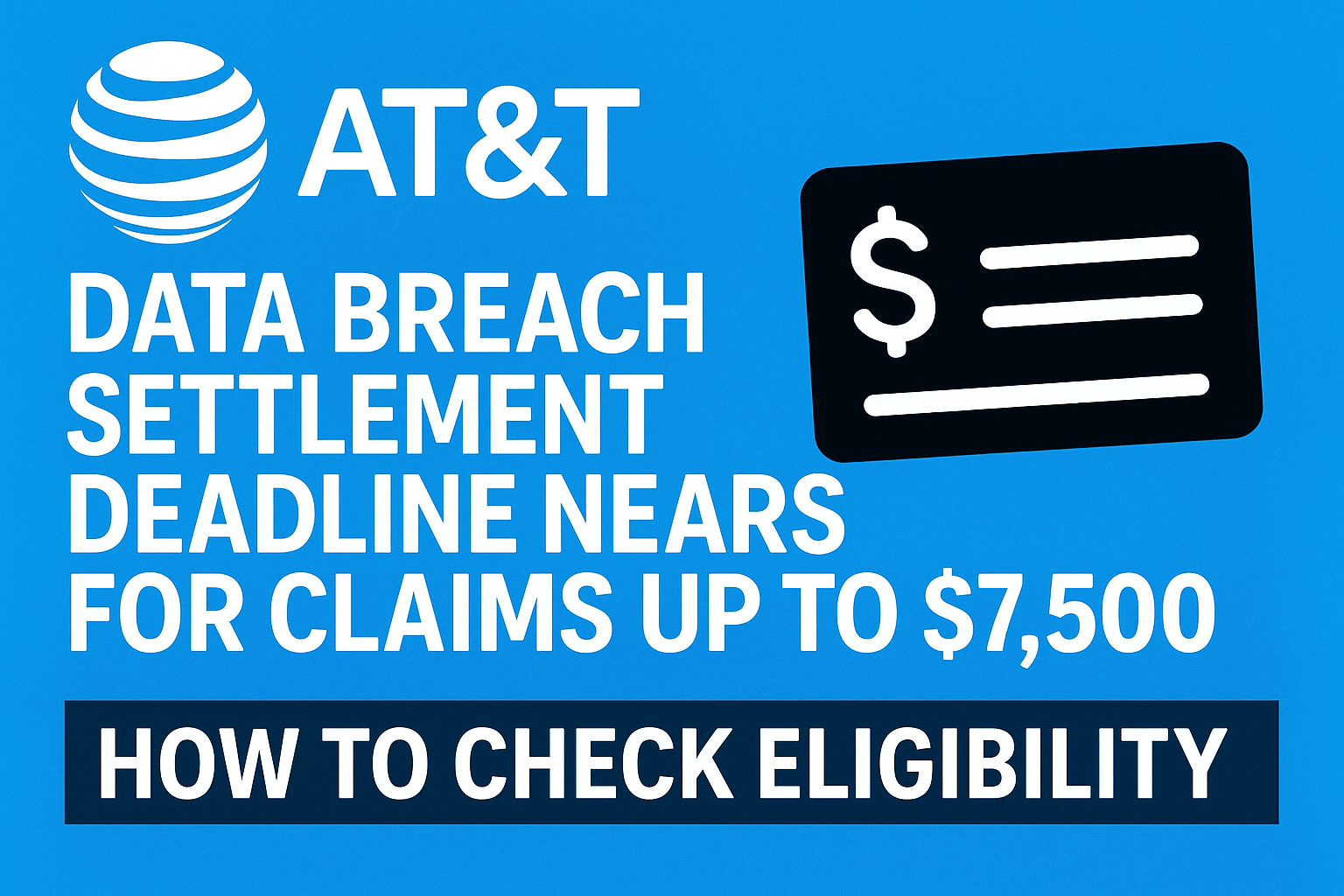 AT&T Data Breach Settlement Deadline Nears for Claims Up to $7,500